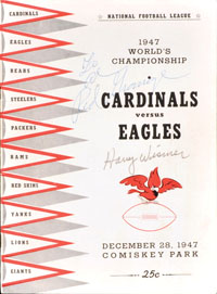 1947 NFL Championship Game Program